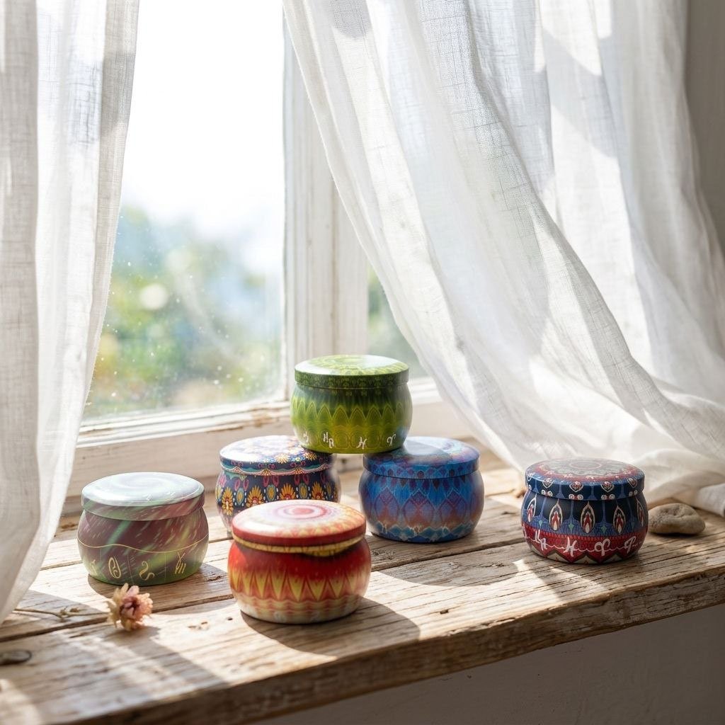 Handcrafted candles and bath products
